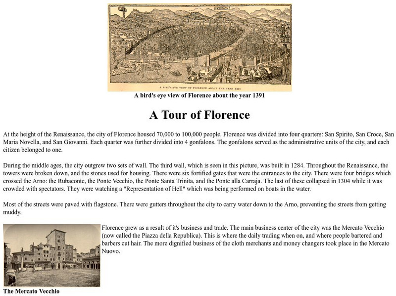 Galileo Project: A Tour of Florence Website Galileo Project: A Tour of Florence Website