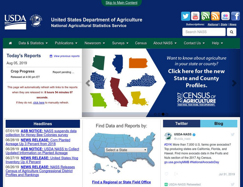 Usda: National Agricultural Statistics Service Website Usda: National Agricultural Statistics Service Website