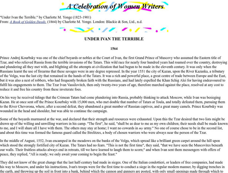 A Book of Golden Deeds: Under Ivan Iv Primary A Book of Golden Deeds: Under Ivan Iv Primary