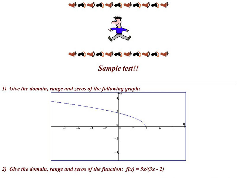 Ojk's Precalculus Study Page: Functions Sample Test Unknown Type Ojk's Precalculus Study Page: Functions Sample Test Unknown Type