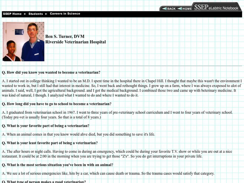 Shodor: Ssep: Ben S. Turner, Dvm, Riverside Veterinarian Hospital Primary Shodor: Ssep: Ben S. Turner, Dvm, Riverside Veterinarian Hospital Primary