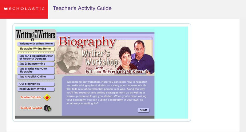 Scholastic: Teacher: Writing With Patricia and Fredrick Mc Kissack Website Scholastic: Teacher: Writing With Patricia and Fredrick Mc Kissack Website