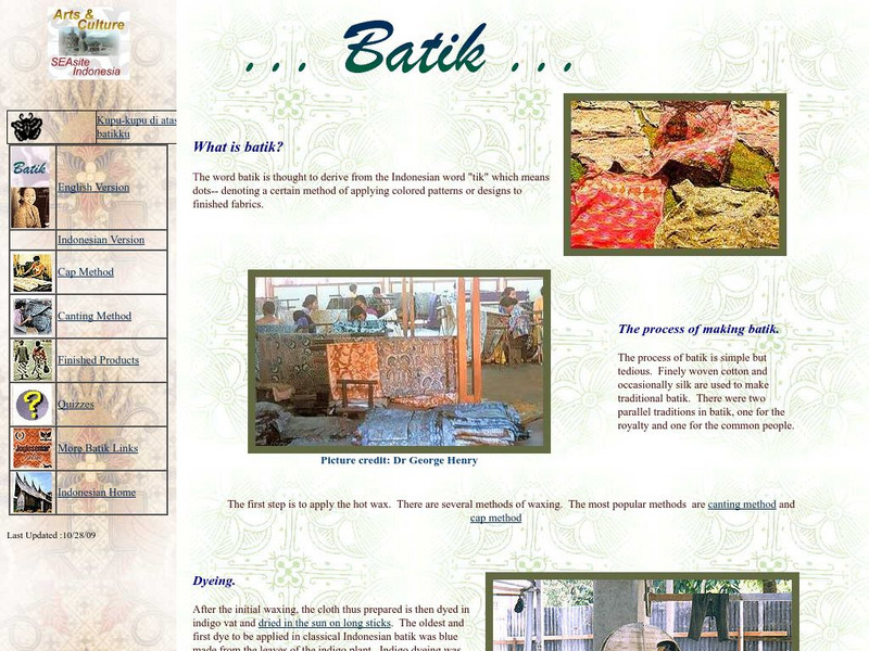 Se Asite: Batik Website Se Asite: Batik Website