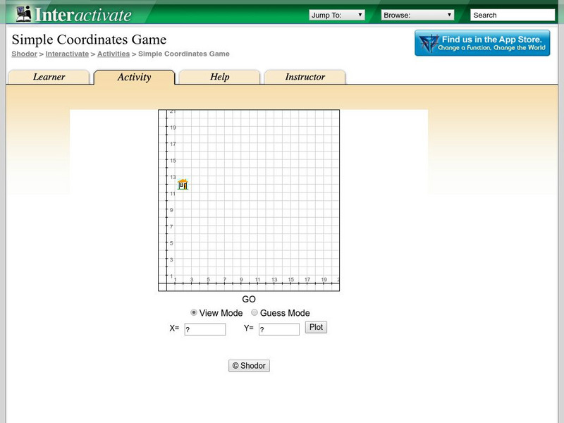 Shodor Interactivate: Simple Coordinates Game Interactive Shodor Interactivate: Simple Coordinates Game Interactive