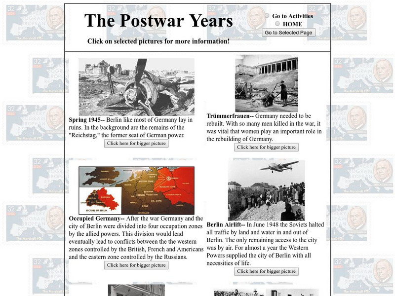 Post War Ii Years Activity Post War Ii Years Activity