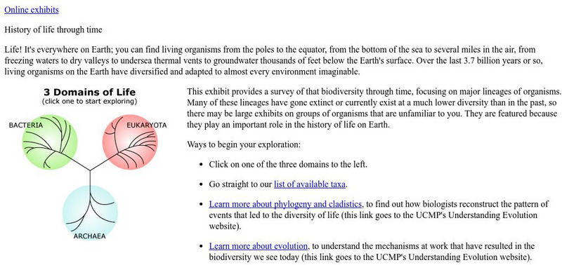 Ucmp: The Biosphere: Life on Earth Website Ucmp: The Biosphere: Life on Earth Website