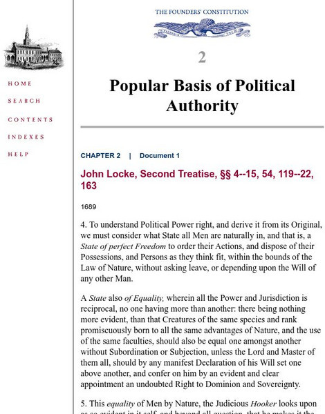 U. Of Chicago/ Popular Basis of Political Authority Primary U. Of Chicago/ Popular Basis of Political Authority Primary