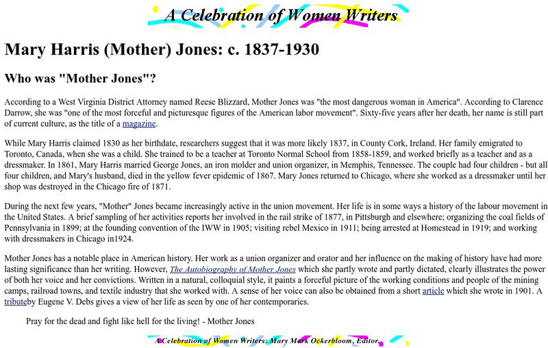 Mary Harris Mother Jones Handout Mary Harris Mother Jones Handout