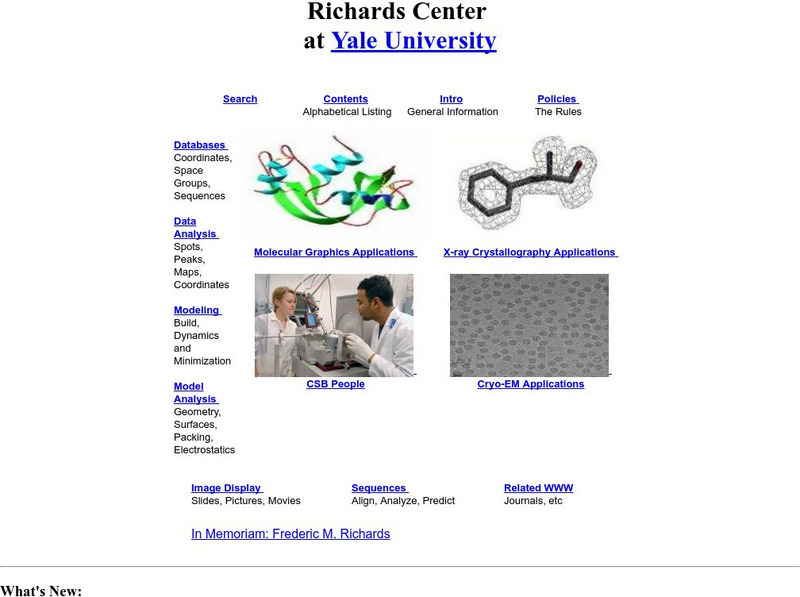 Yale University Center for Structural Biology Interactive
