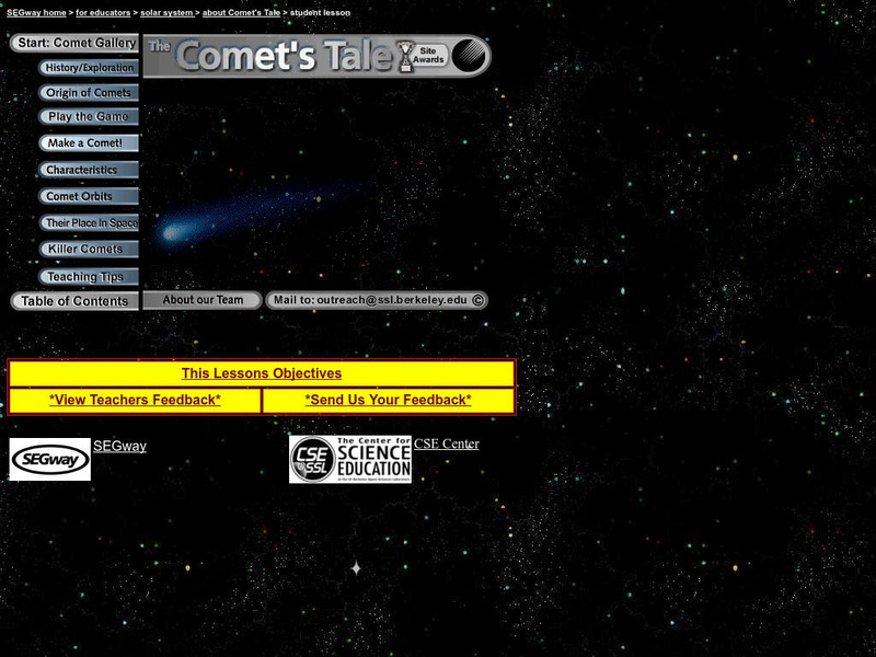Univ. Of Cal Berkeley: The Comet's Tale Website Univ. Of Cal Berkeley: The Comet's Tale Website