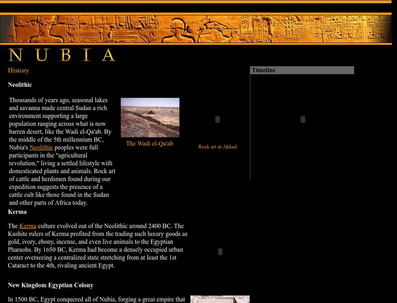 University of California: History of Nubia Handout University of California: History of Nubia Handout