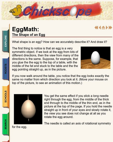 University of Illinois Urbana Champaign: Chickscope Eggmath: The Shape of an Egg Unit Plan University of Illinois Urbana Champaign: Chickscope Eggmath: The Shape of an Egg Unit Plan
