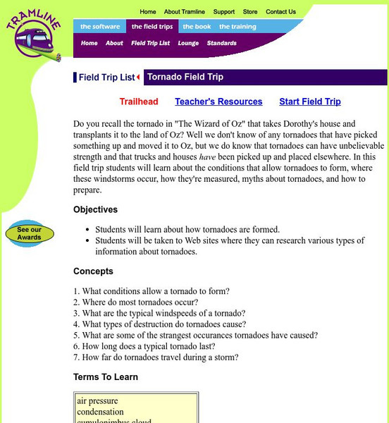 Tramline: Tornado Field Trip PPT Tramline: Tornado Field Trip PPT