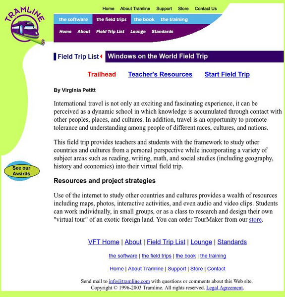 Virtual Field Trip: Windows on the World Website Virtual Field Trip: Windows on the World Website