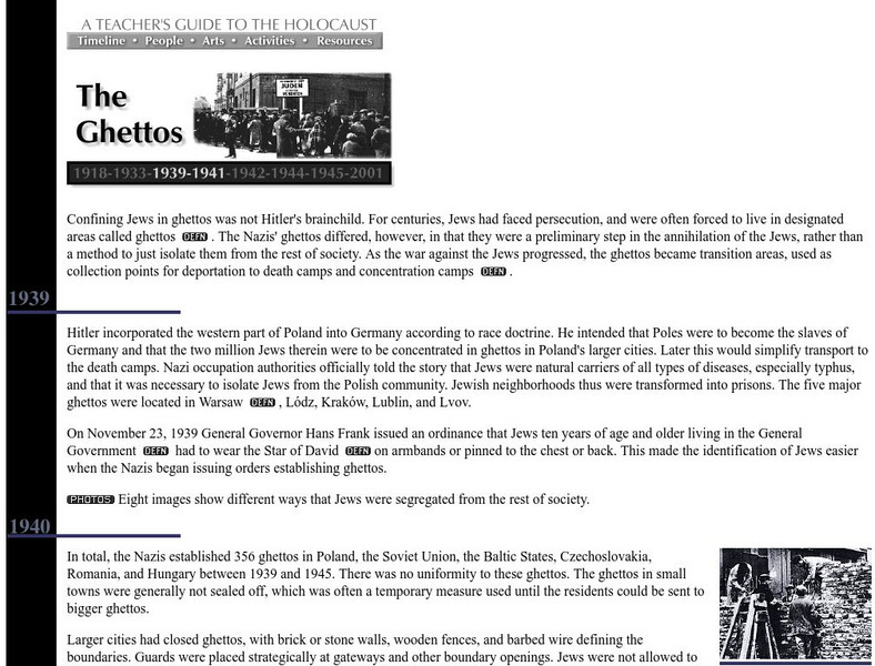 A Teacher's Guide to the Holocaust: The Ghettos Website A Teacher's Guide to the Holocaust: The Ghettos Website