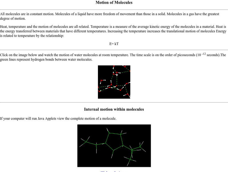 Nyu: Math Mol: Motion of Molecules eBook Nyu: Math Mol: Motion of Molecules eBook