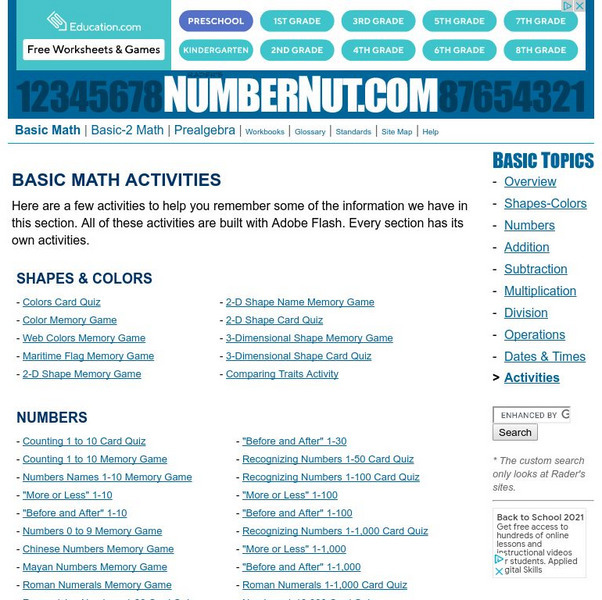 Number Nut: Numbers and Counting: Comparing Numbers 1 Through 100 Unknown Type Number Nut: Numbers and Counting: Comparing Numbers 1 Through 100 Unknown Type
