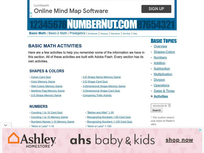 Number Nut: Numbers and Counting: Counting From One to One Thousand Unknown Type