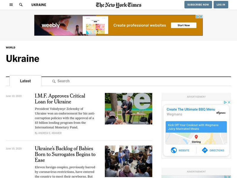 New York Times: Ukraine Handout New York Times: Ukraine Handout