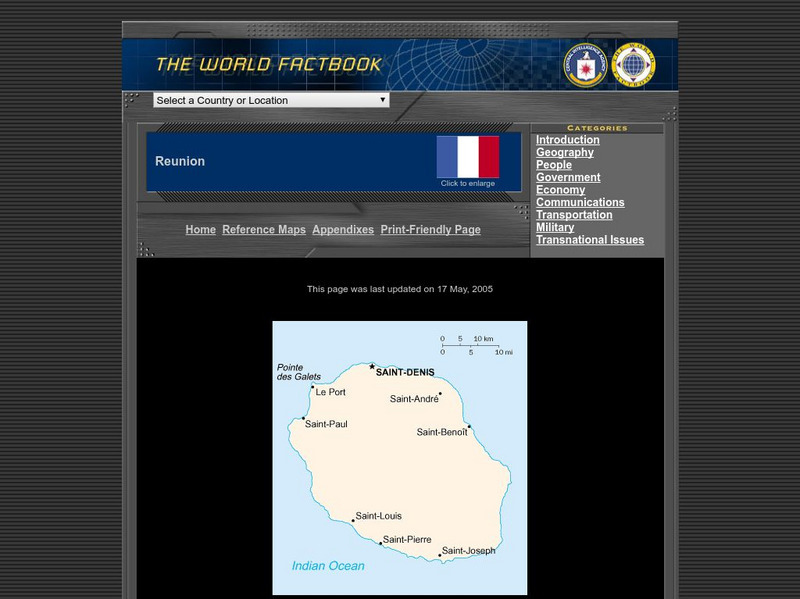 Cia World Factbook: Reunion Handout