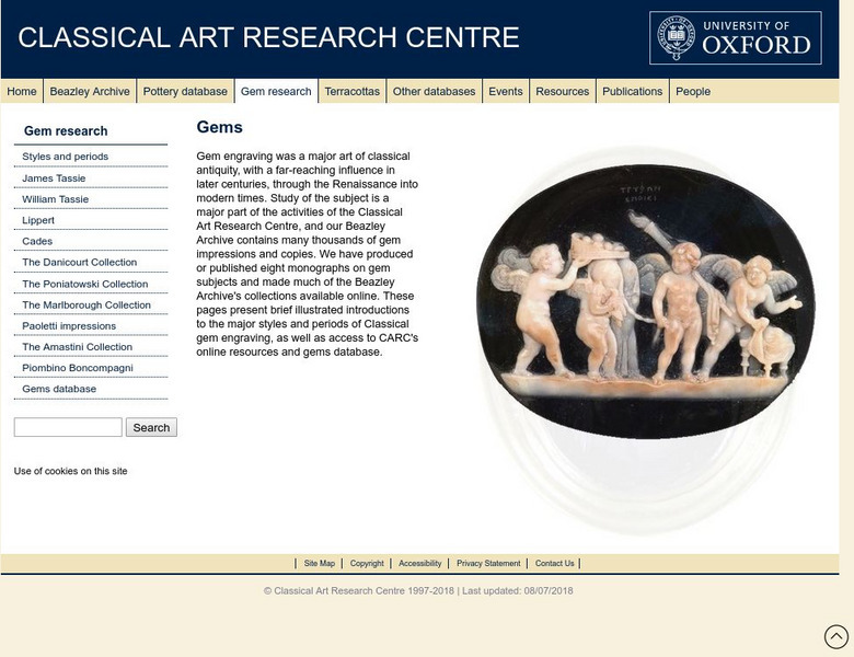 Beazley Archive: Gems and Gem Engraving in Classical Antiquity Graphic Beazley Archive: Gems and Gem Engraving in Classical Antiquity Graphic