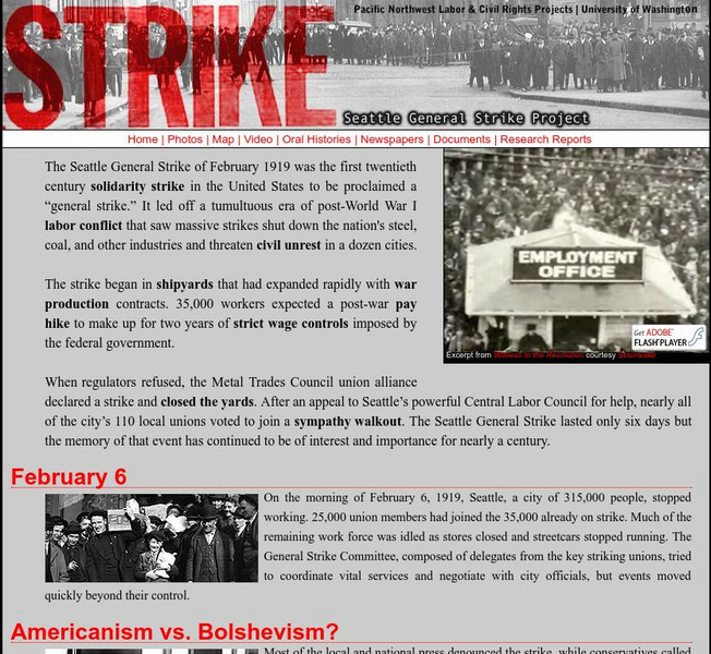 Pacific Northwest Labor and Civil Rights Projects: Seattle General Strike Website Pacific Northwest Labor and Civil Rights Projects: Seattle General Strike Website