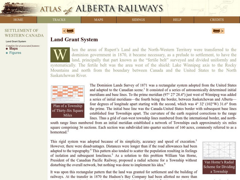 Atlas of Alberta Railways: Land Grant System Website Atlas of Alberta Railways: Land Grant System Website