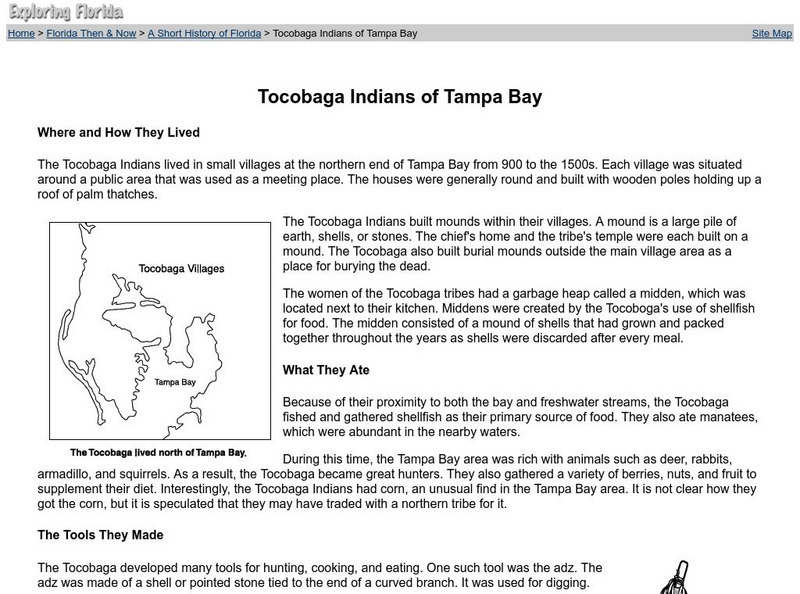 Florida Center for Instructional Technology: Tocobaga Indians of Tampa Bay Handout
