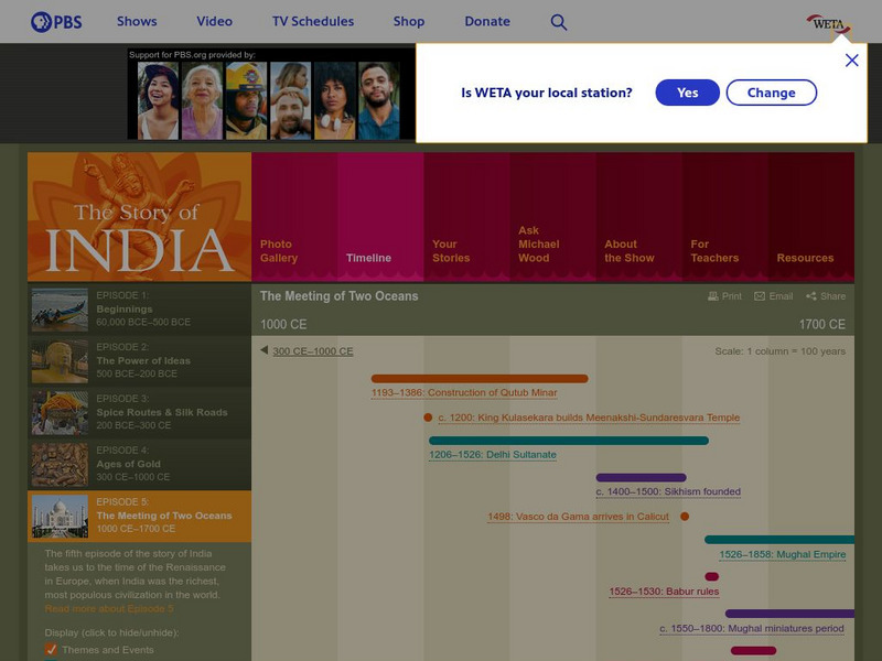 Pbs: The Story of India: British East India Company Website