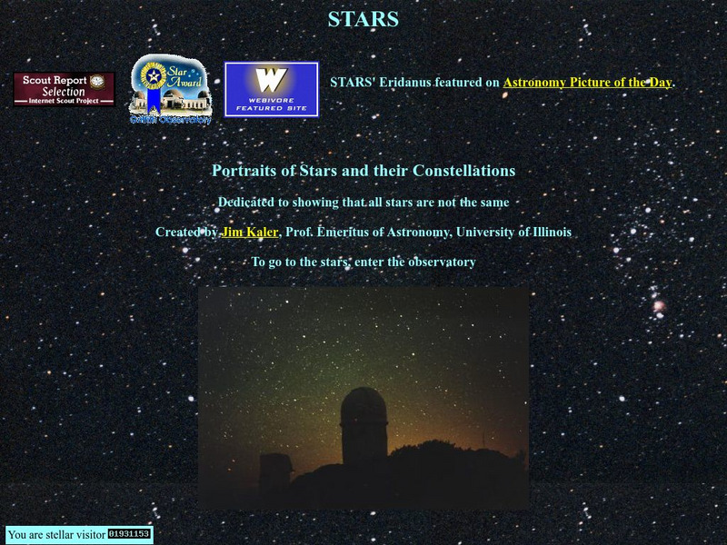 University of Illinois: Stars and Constellations Website University of Illinois: Stars and Constellations Website