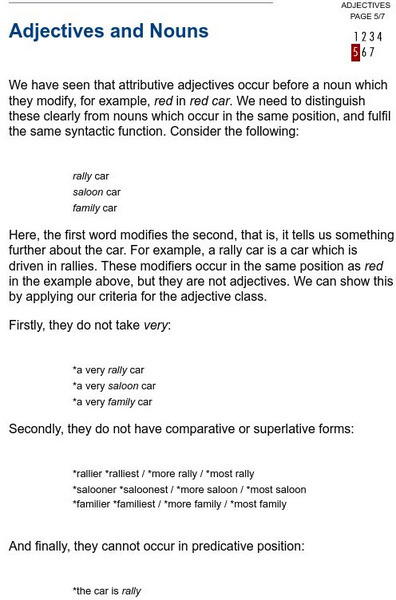 University College London: Adjectives and Nouns Handout University College London: Adjectives and Nouns Handout