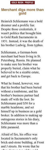 The Sacramento Bee: Merchant Digs More Than Gold Handout The Sacramento Bee: Merchant Digs More Than Gold Handout
