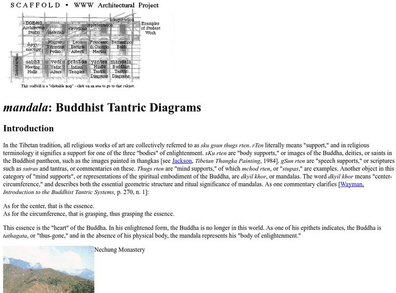 Mandala: Buddhist Tantric Diagrams Website