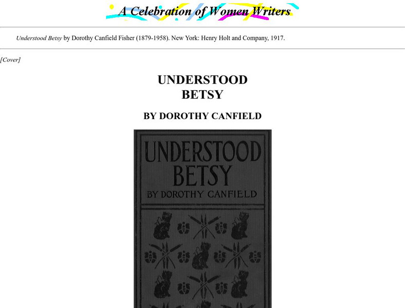 Understood Betsy, by Dorothy Canfield Fisher eBook Understood Betsy, by Dorothy Canfield Fisher eBook
