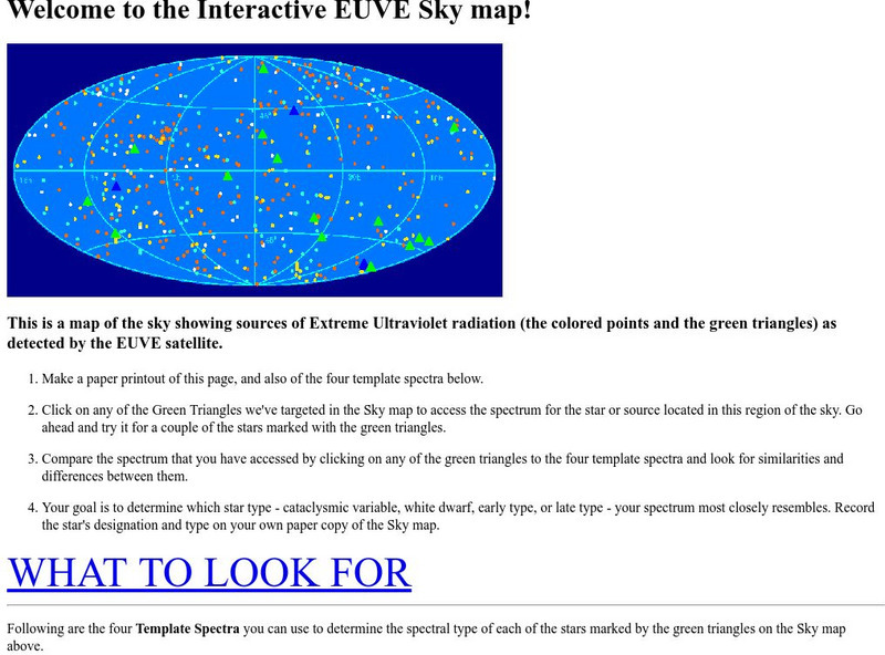 Interactive Extreme Ultraviolet Skymap Activity Interactive Extreme Ultraviolet Skymap Activity
