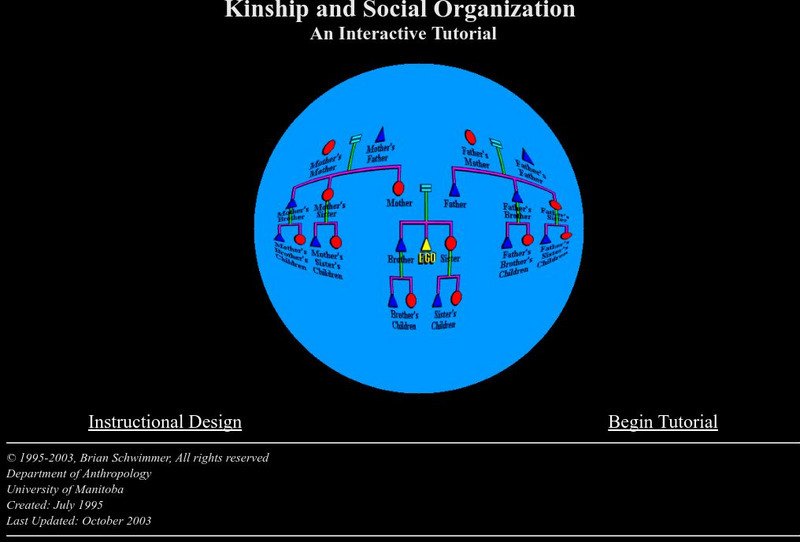 University of Manitoba: Kinship and Social Organization Unit Plan University of Manitoba: Kinship and Social Organization Unit Plan