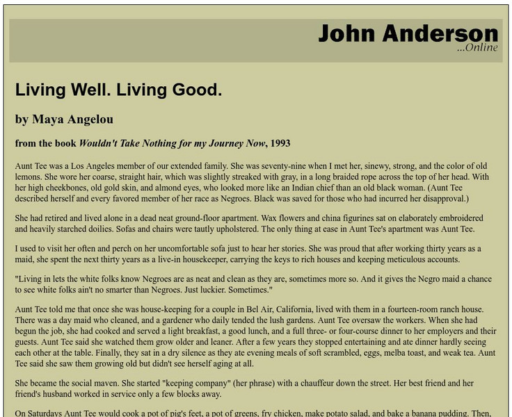 Um: "Living Well. Living Good." by Maya Angelou eBook Um: "Living Well. Living Good." by Maya Angelou eBook