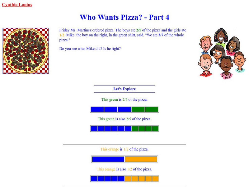Fraction Addition: Who Wants Pizza? Unit Plan Fraction Addition: Who Wants Pizza? Unit Plan