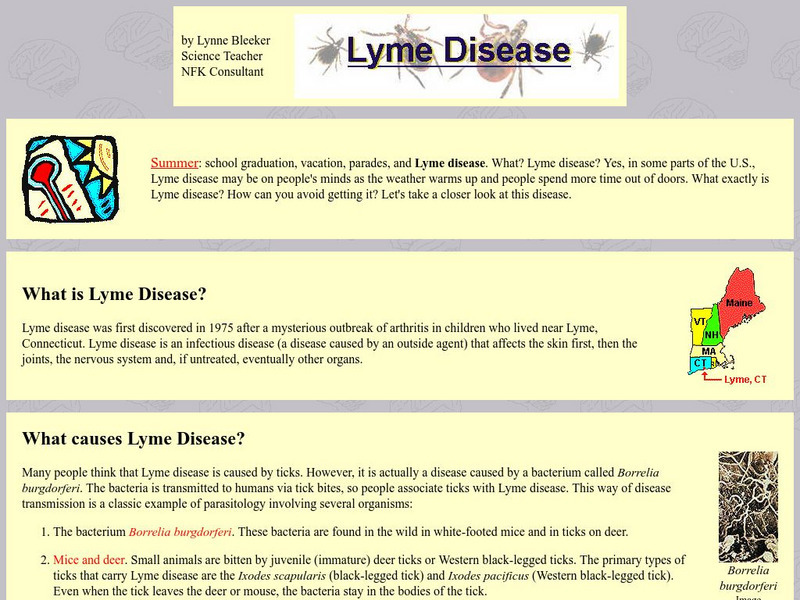 Neuroscience for Kids: Lyme Disease Website Neuroscience for Kids: Lyme Disease Website