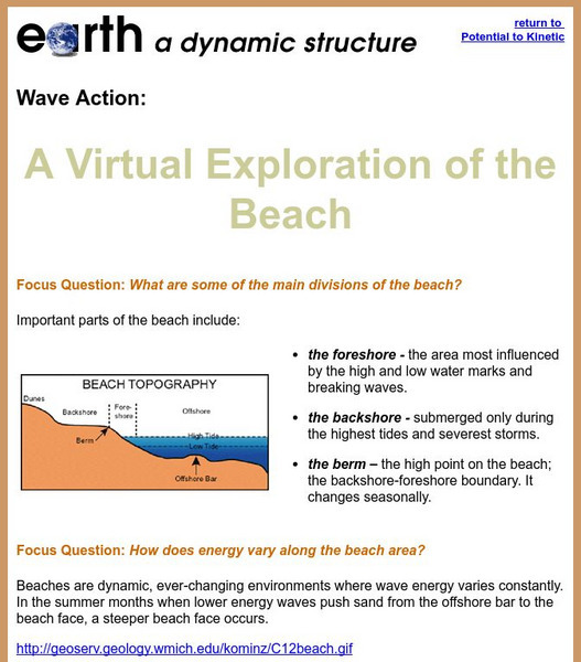 Ucmp: A Virtual Exploration of the Beach Website