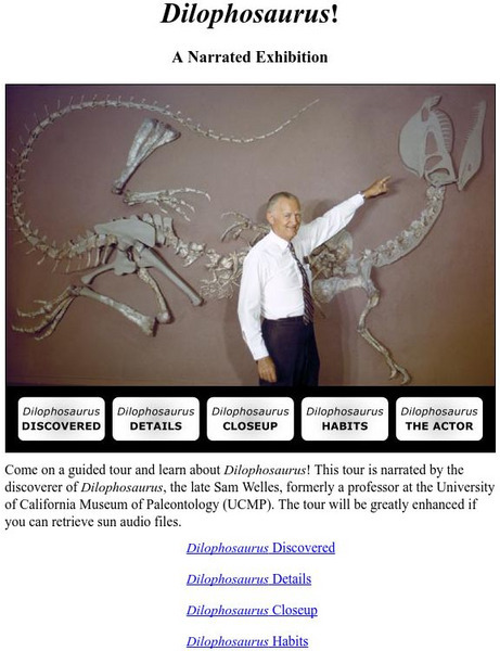 Ucmp: Dilophosaurus!: A Narrated Exhibition Audio Ucmp: Dilophosaurus!: A Narrated Exhibition Audio