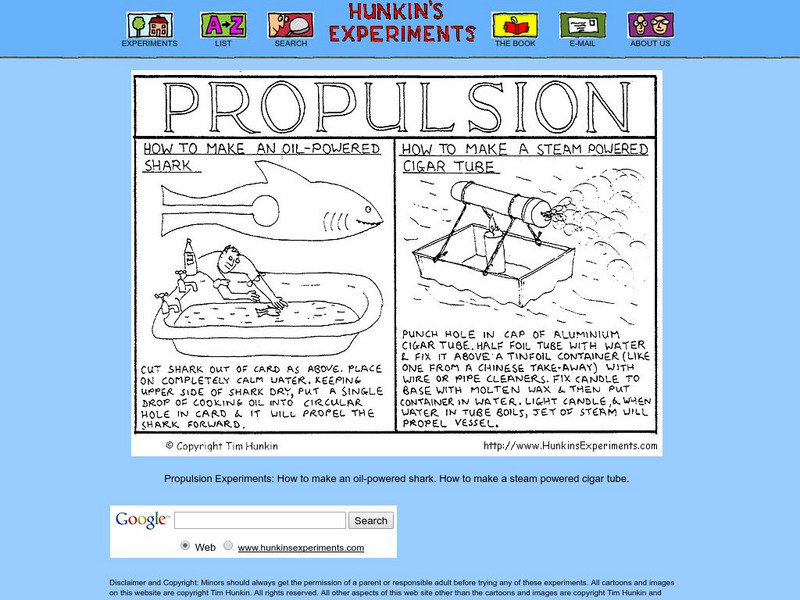 Hunkin's Experiments: Steam Power Activity Hunkin's Experiments: Steam Power Activity