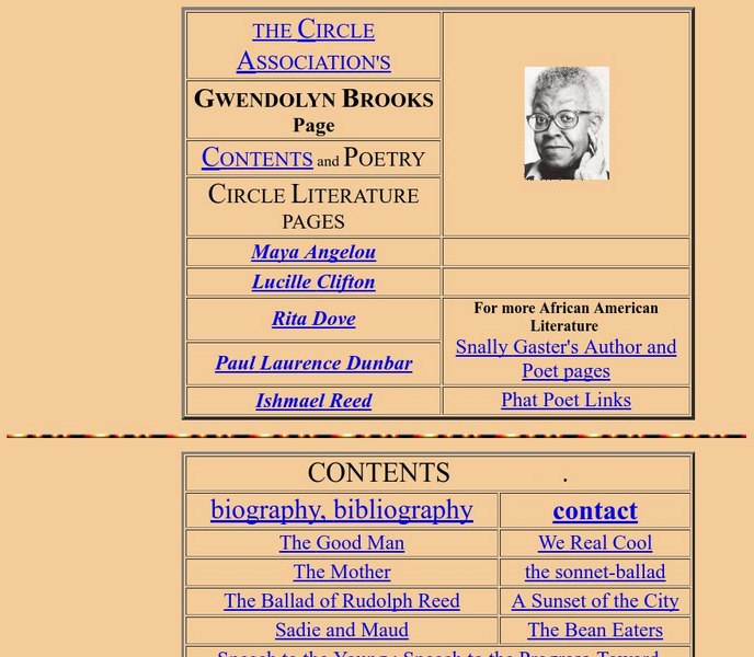 A Gwendolyn Brooks Page Website
