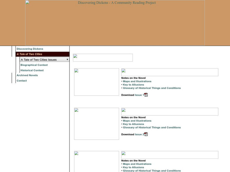 Stanford University: A Tale of Two Cities Website Stanford University: A Tale of Two Cities Website