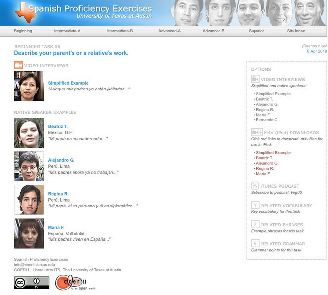 Spanish Proficiency Exercises:begining Task 06 Activity Spanish Proficiency Exercises:begining Task 06 Activity