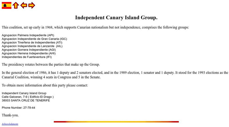 Si Spain: Independent Canary Island Group Website