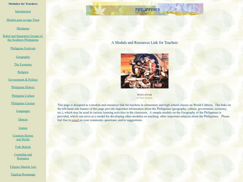 The Philippines: Module for K 12 Teachers and Learners Website The Philippines: Module for K 12 Teachers and Learners Website