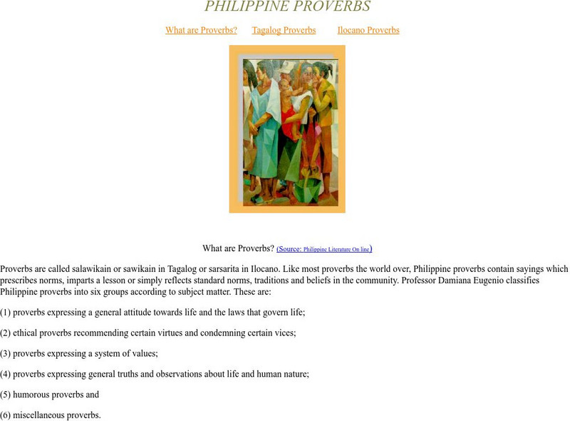 Philippine Proverbs Website Philippine Proverbs Website