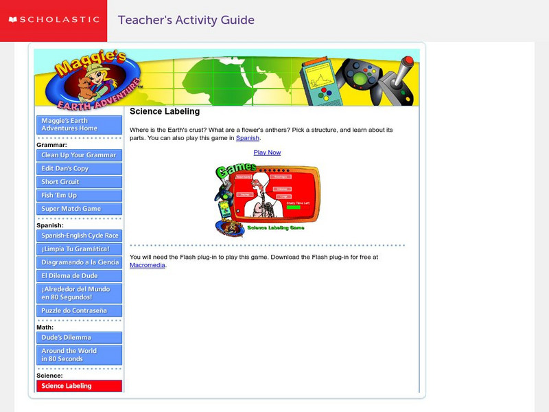 Scholastic: Science Labelling Game Interactive Scholastic: Science Labelling Game Interactive