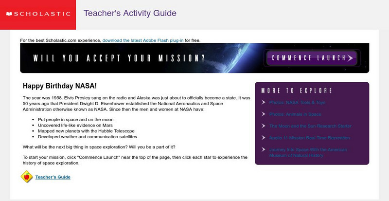 Scholastic: Challenging the Space Frontier Website Scholastic: Challenging the Space Frontier Website